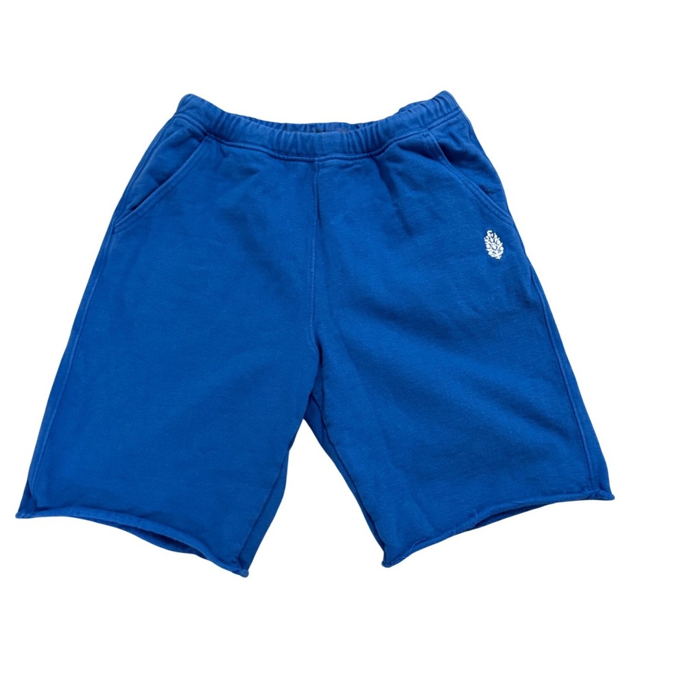 FP Movement Free People Blue Sweat Shorts Raw Hem Athletic Lounge Small